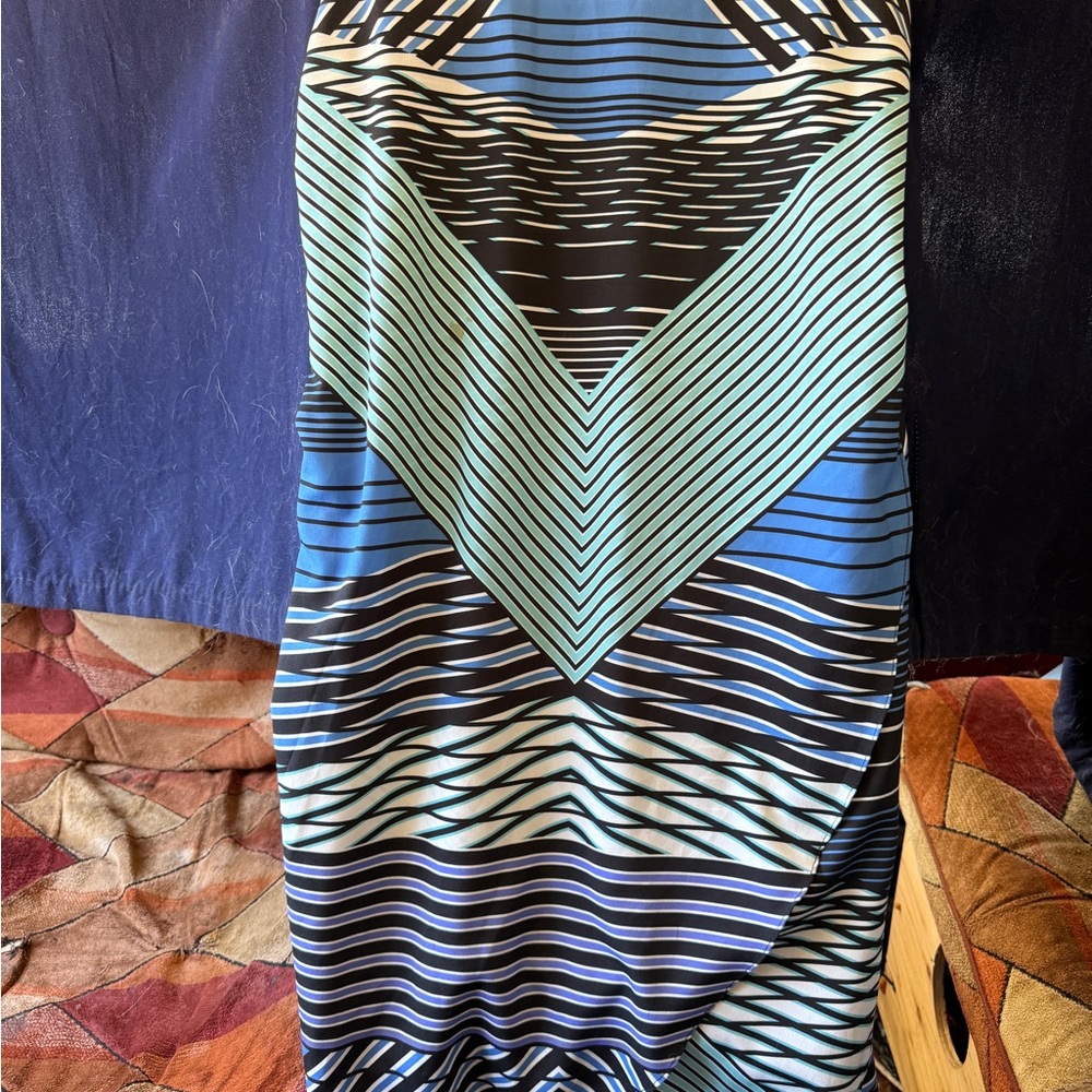 Felicity & Coco Black and Blue Dress